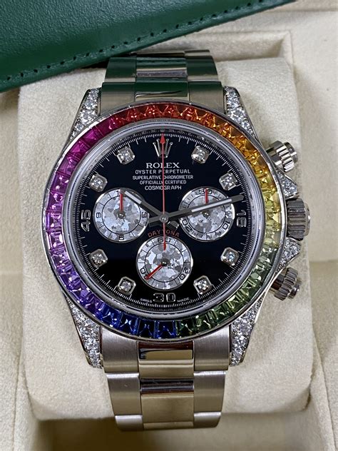 how many rolex rainbow daytona are there|rolex daytona rainbow 2022 price.